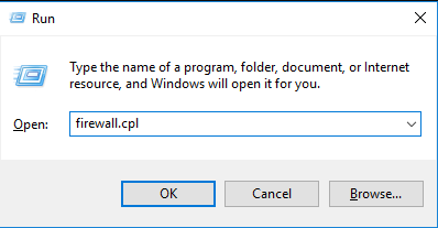 打开Windows防火墙